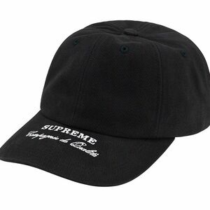 Supreme Black Script Logo Hat